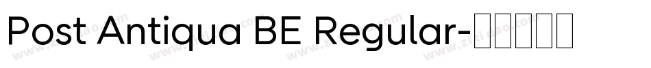 Post Antiqua BE Regular字体转换